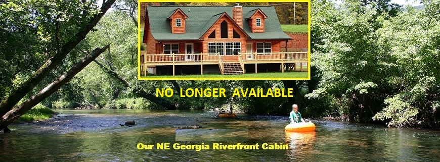 North Georgia Riverfront Cabin for rent